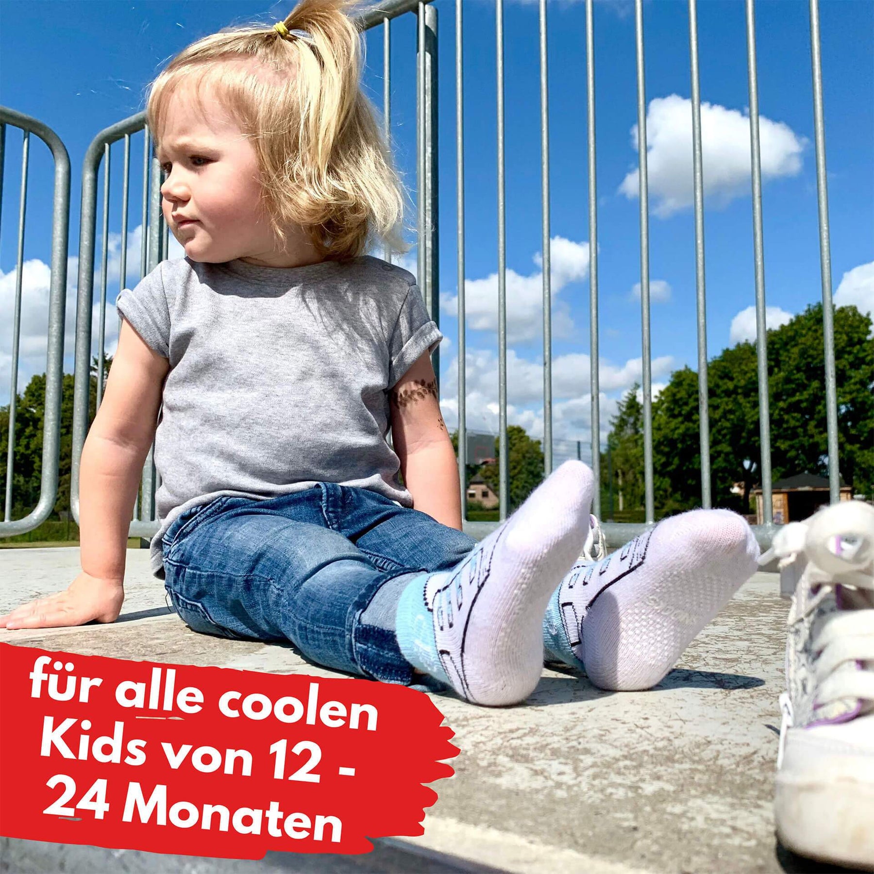 6 x Stoppersocken (12 - 24 Monate) - Pihu