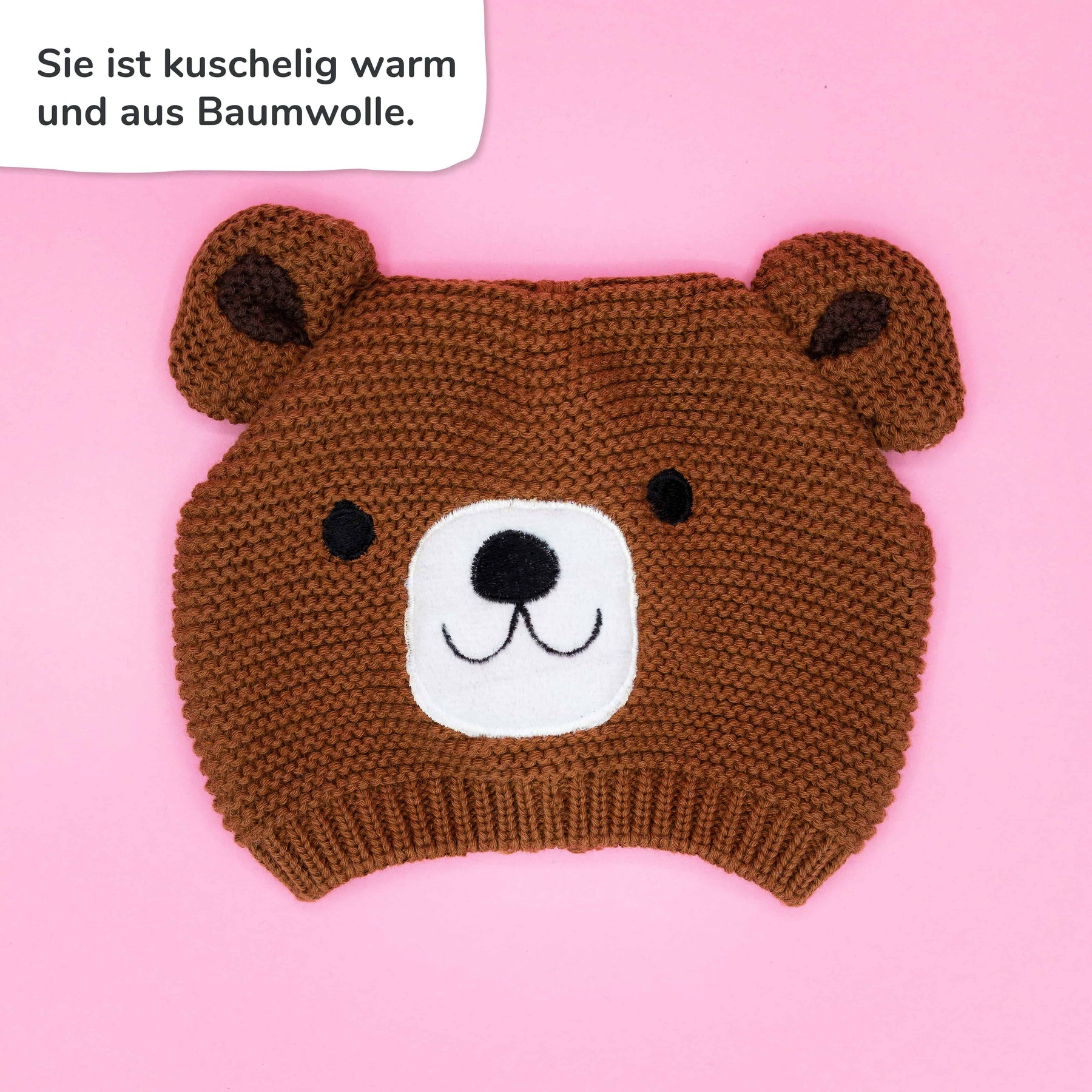 Kindermütze "Bruno Bär" - Pihu