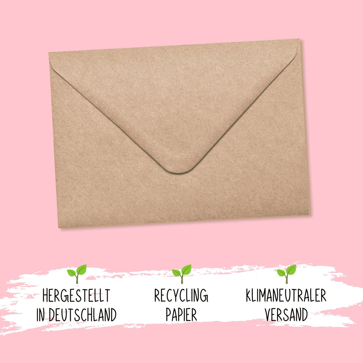 Kraftpapier Umschläge - Briefumschläge aus Recycling Papier - Pihu