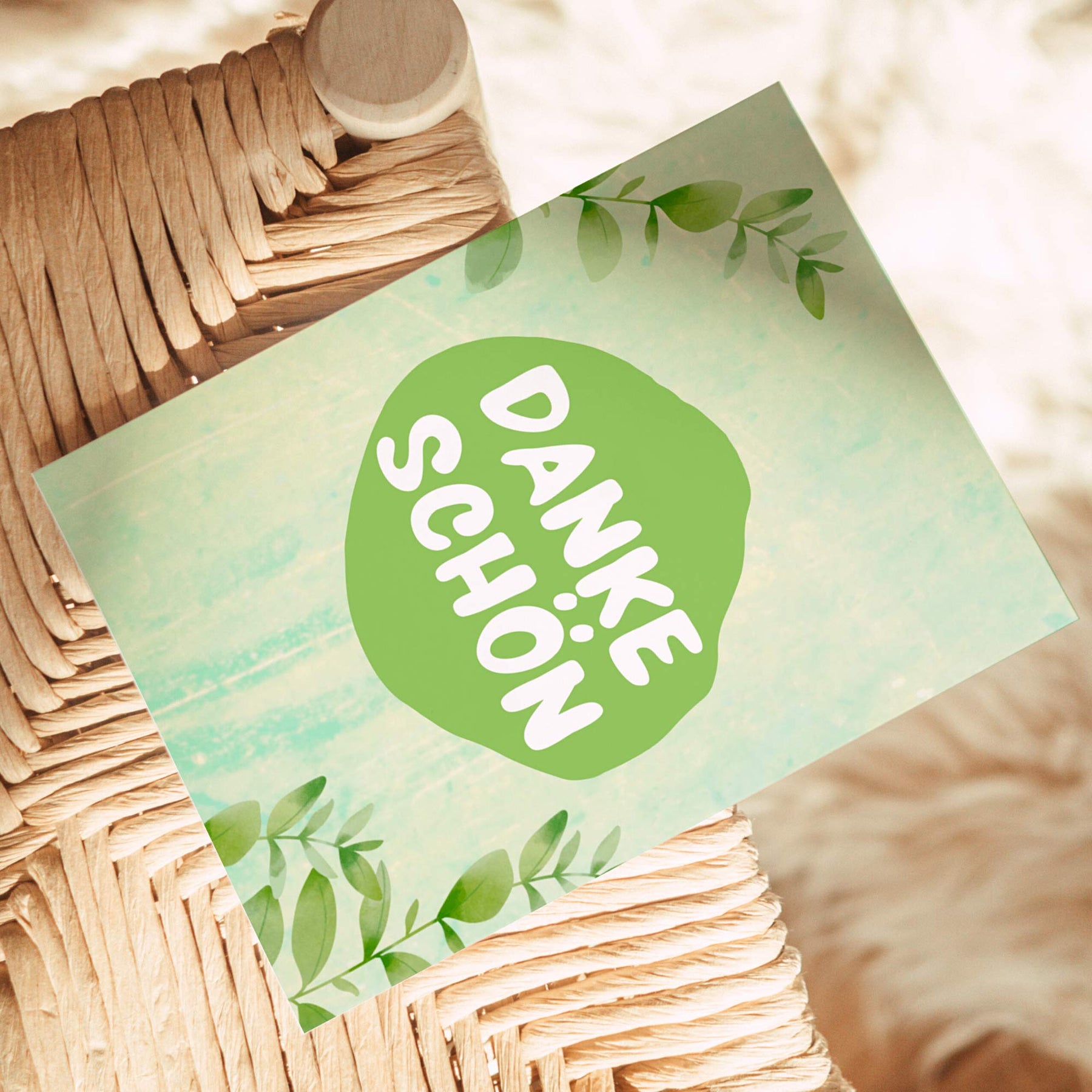 Postkarte - "DANKESCHÖN" - Pihu