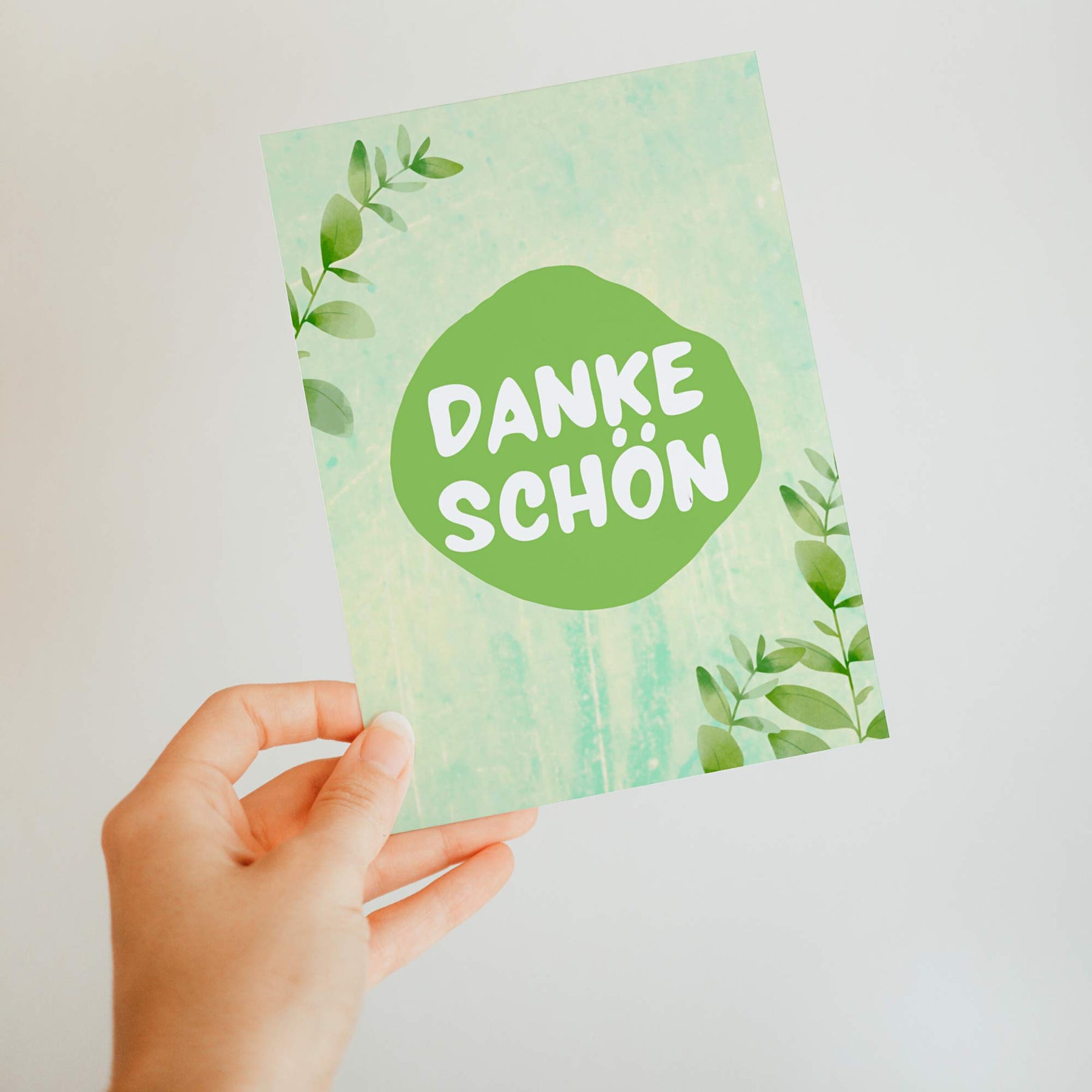 Postkarte - "DANKESCHÖN" - Pihu