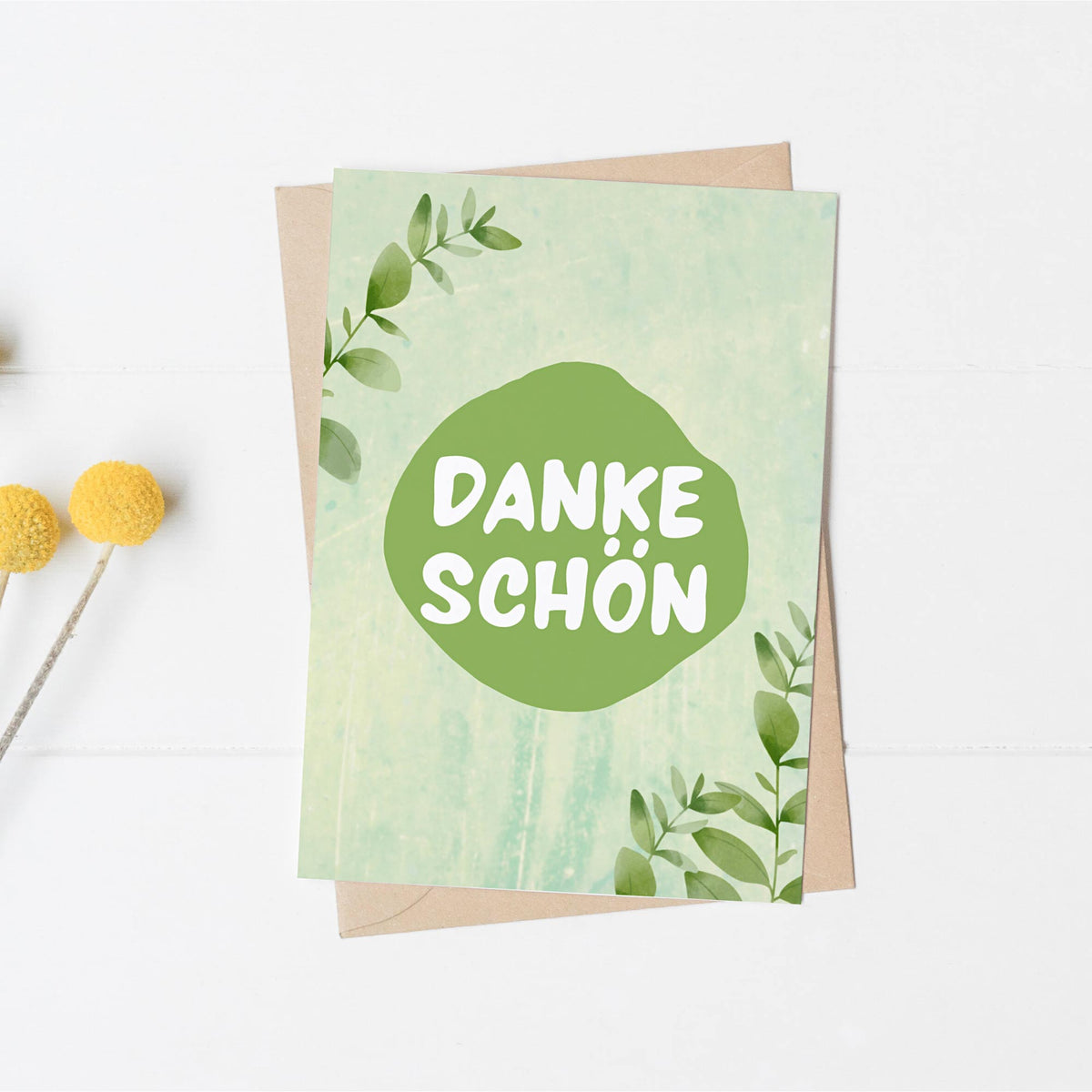 Postkarte - "DANKESCHÖN" - Pihu