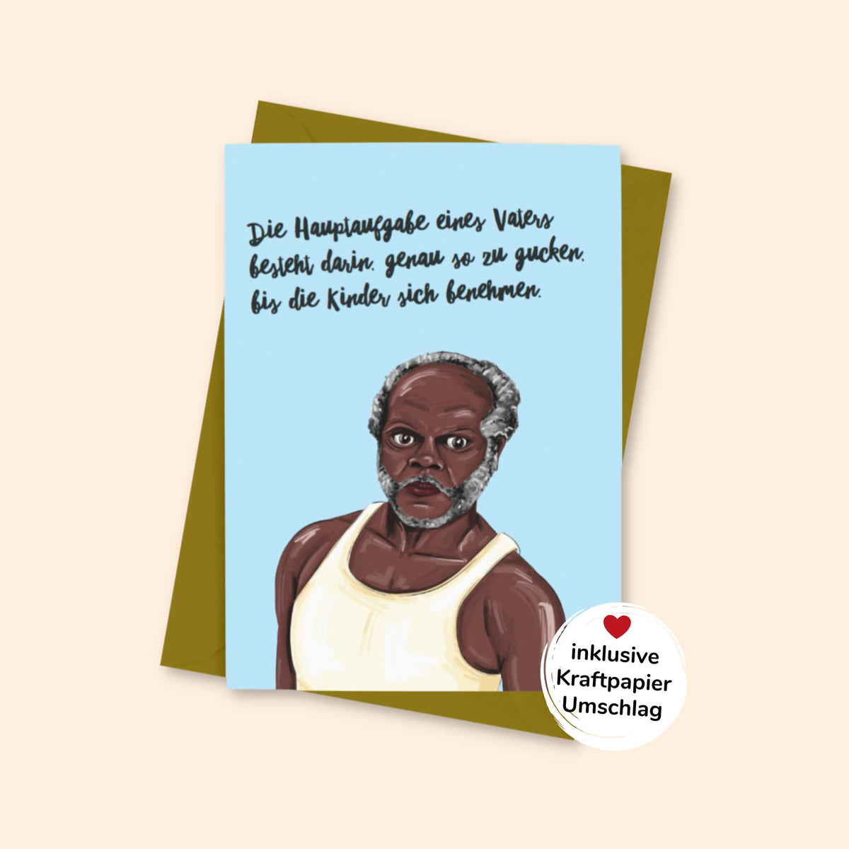 Postkarte - "HAUPTAUFGABE" - Pihu