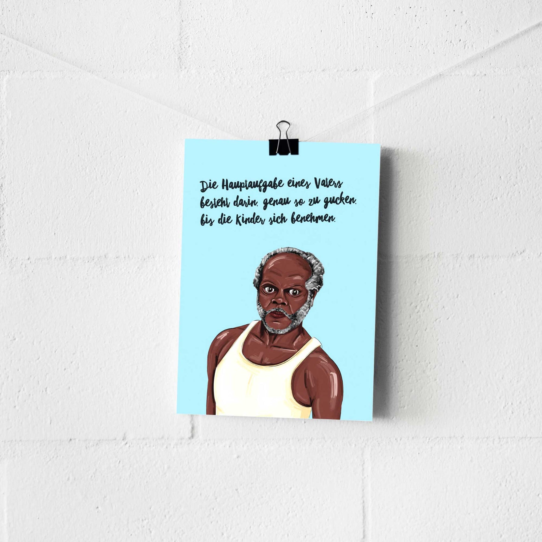 Postkarte - "HAUPTAUFGABE" - Pihu