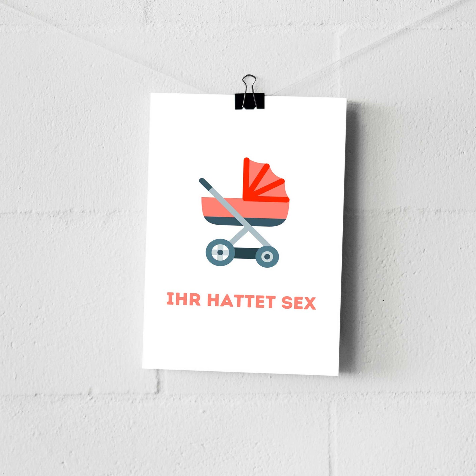 Postkarte - "IHR HATTET SEX" - Pihu