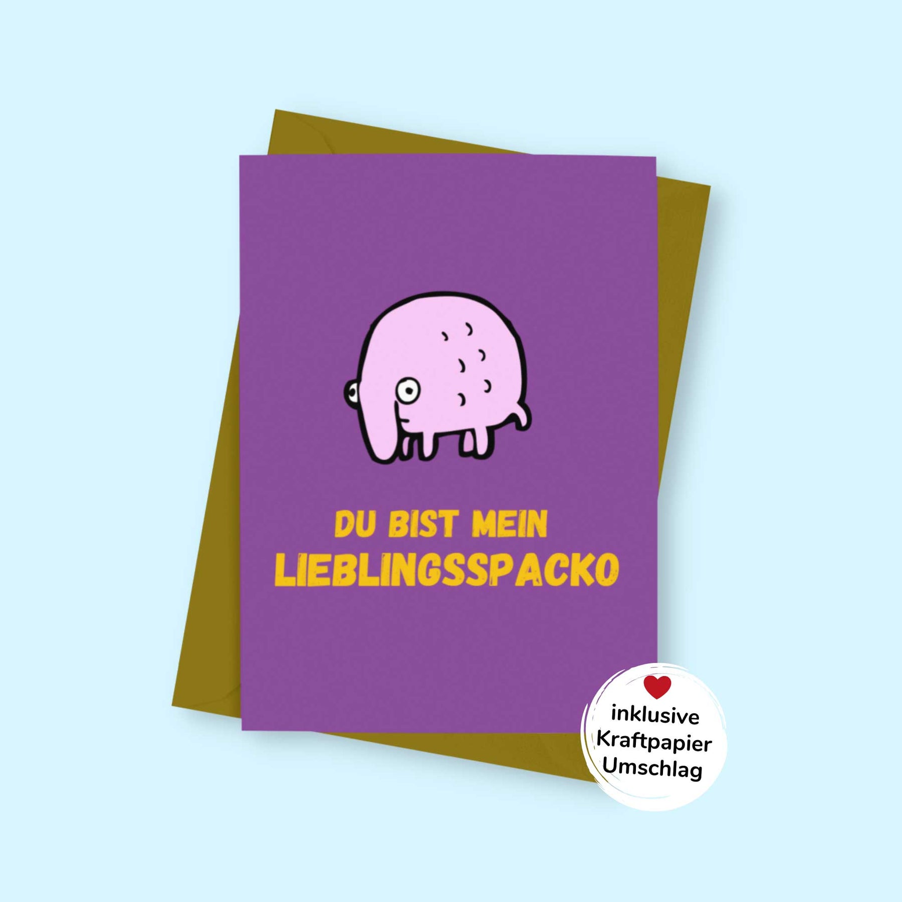 Postkarte - "LIEBLINGSSPACKO" - Pihu