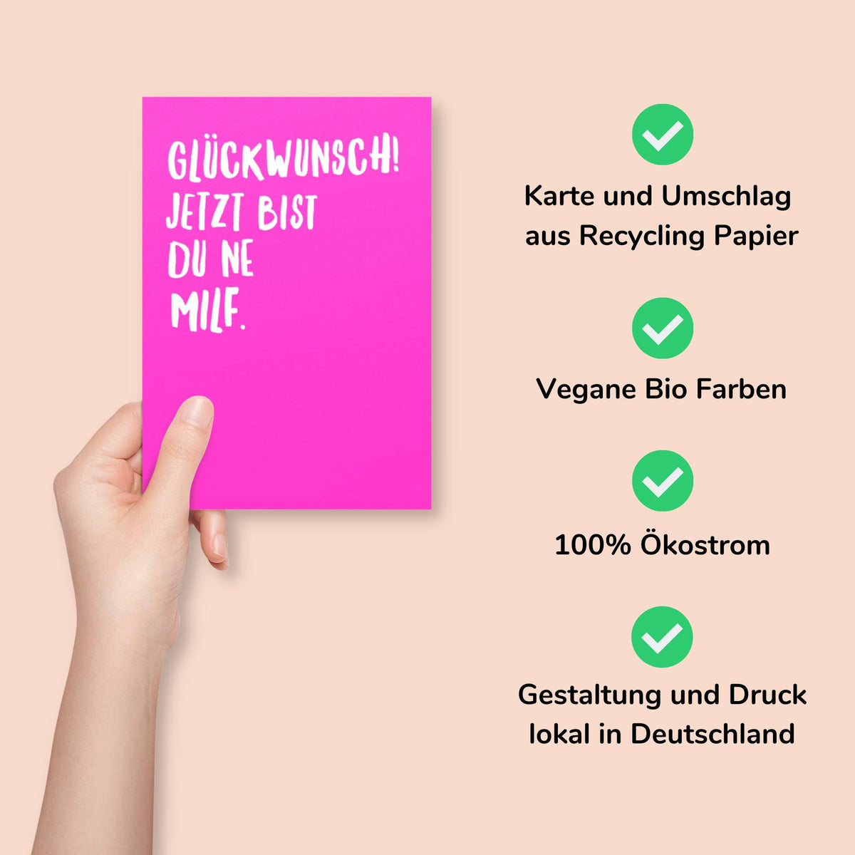 Postkarte - "MILF" - Pihu