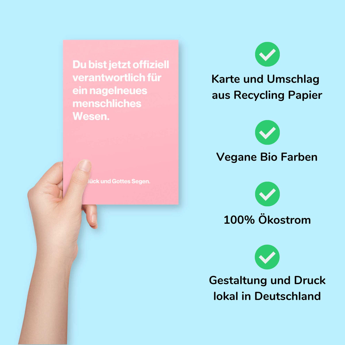 Postkarte - "NAGELNEU" - Pihu