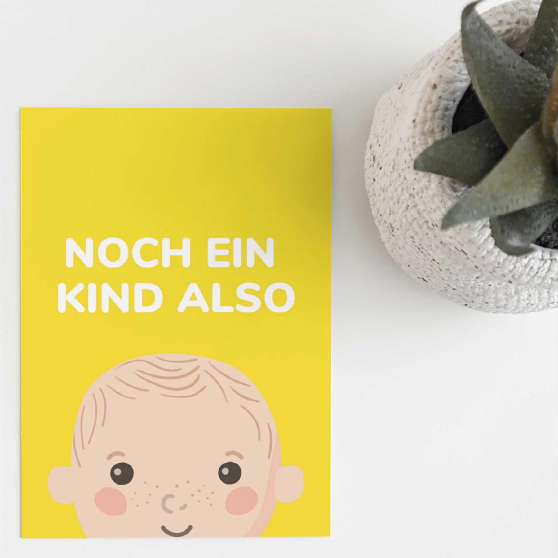 Postkarte - "NOCH EIN KIND" - Pihu
