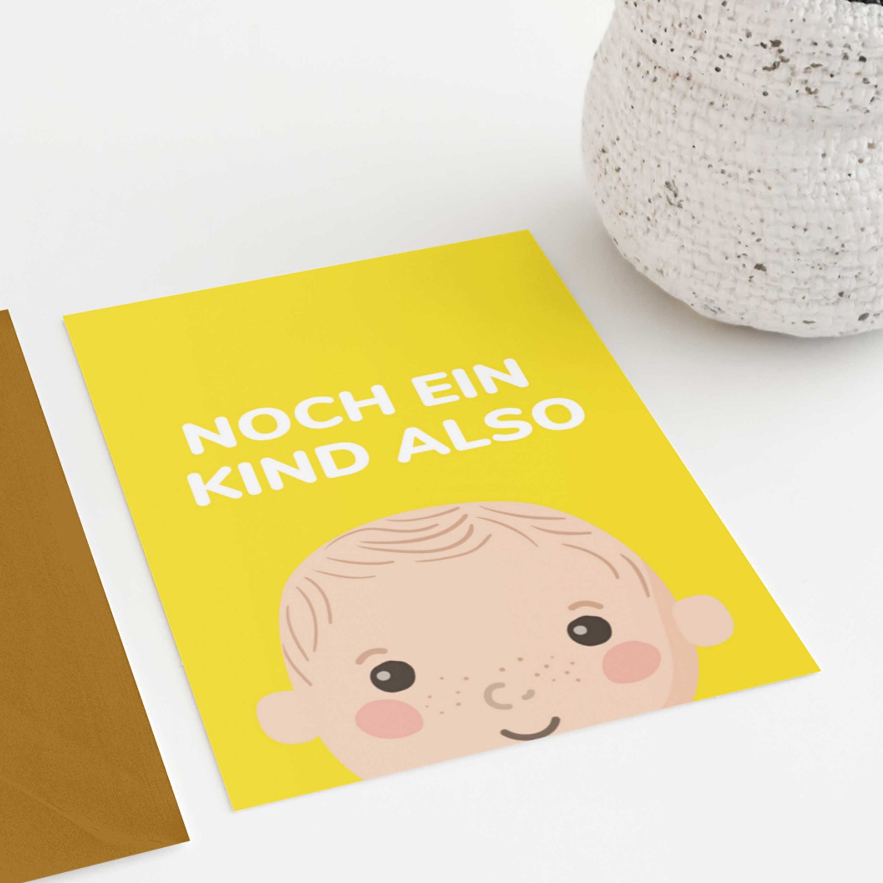 Postkarte - "NOCH EIN KIND" - Pihu