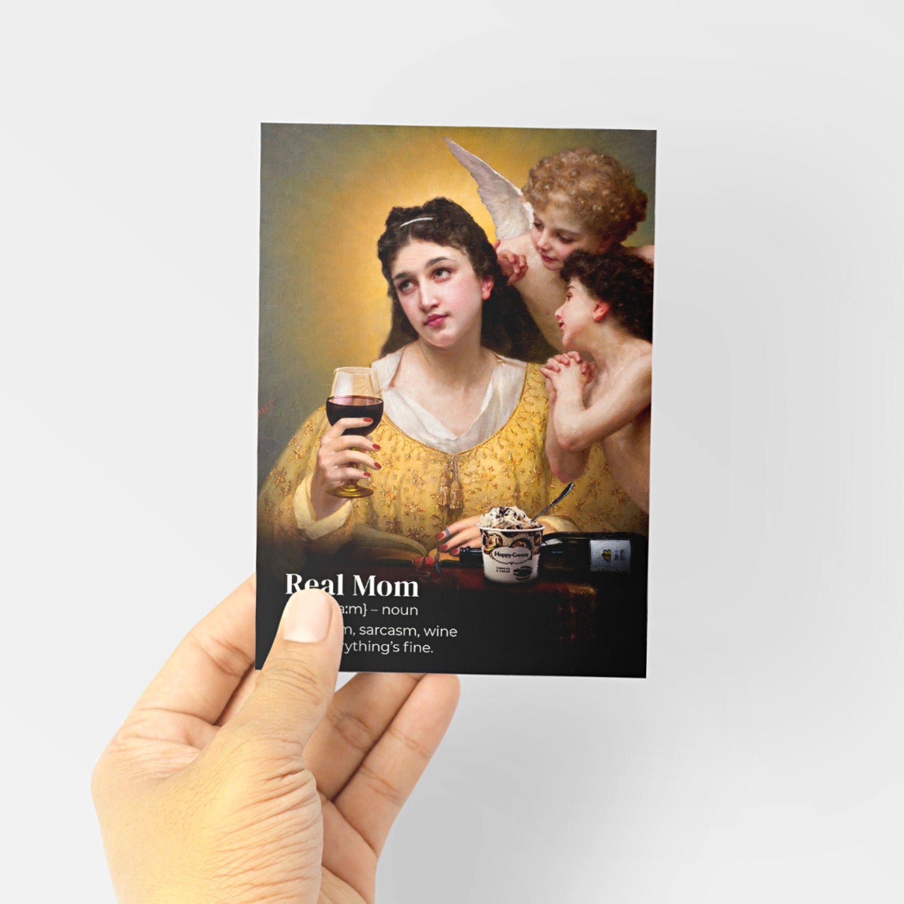 Postkarte - "REAL MOM" - Pihu
