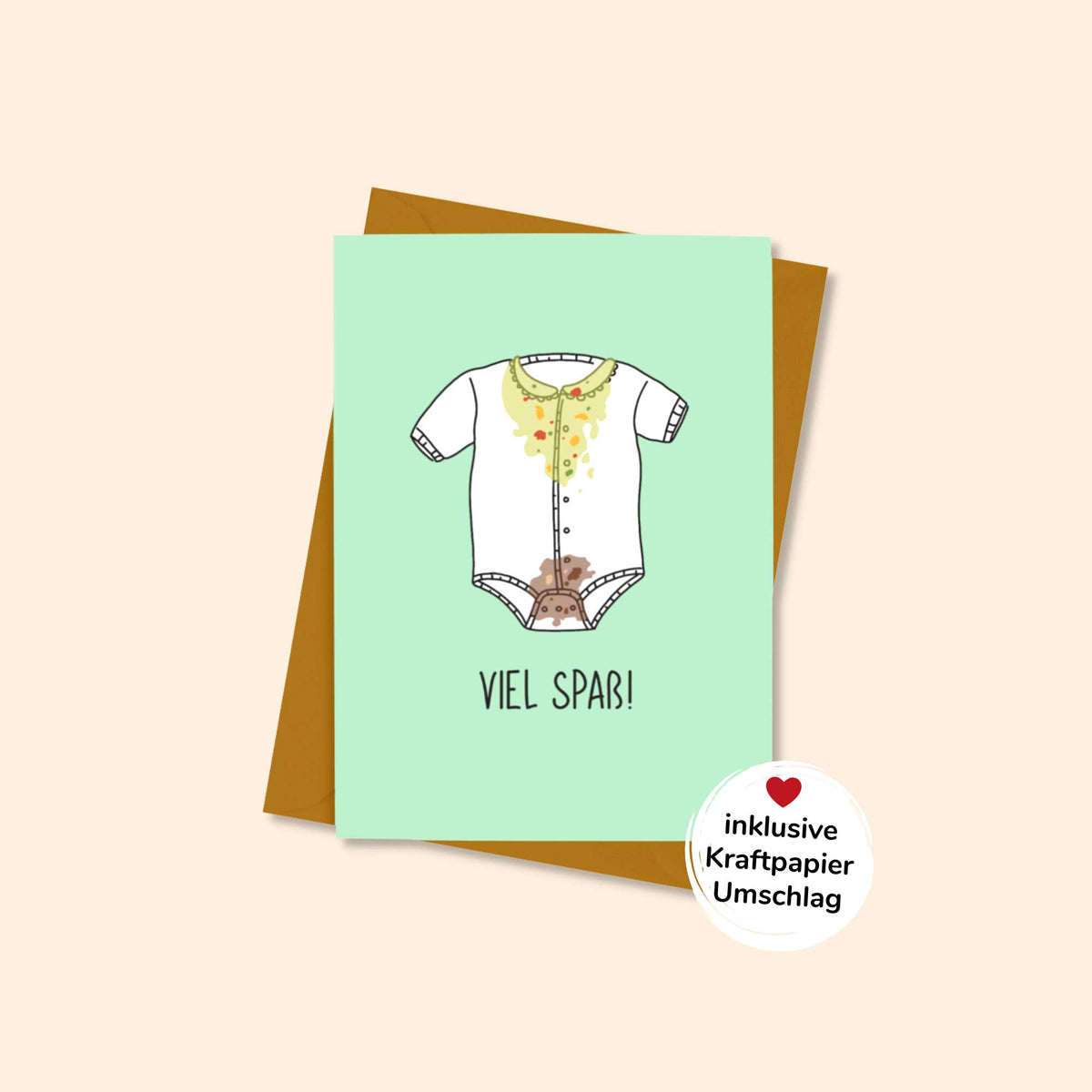 Postkarte - "VIEL SPASS" - Pihu