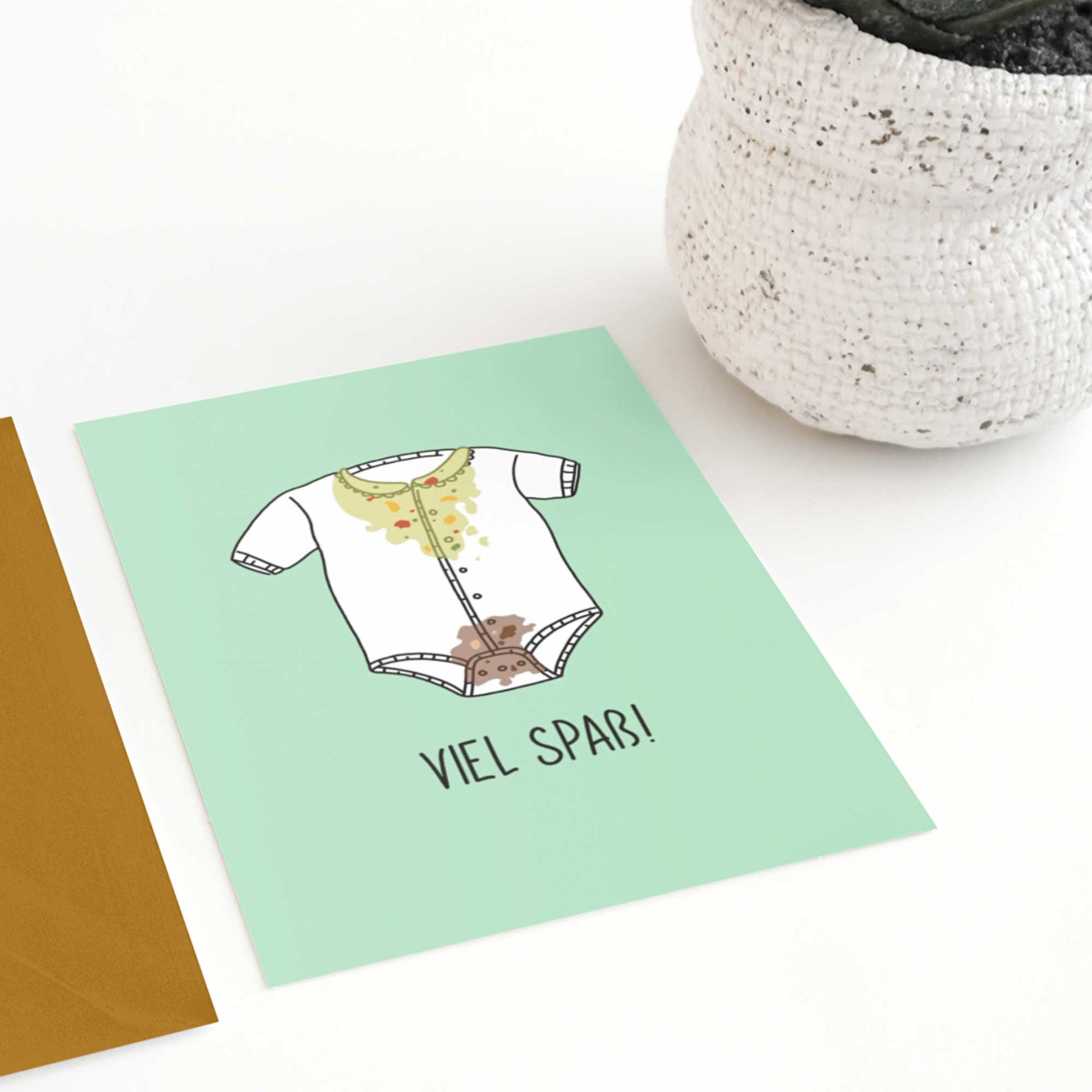 Postkarte - "VIEL SPASS" - Pihu