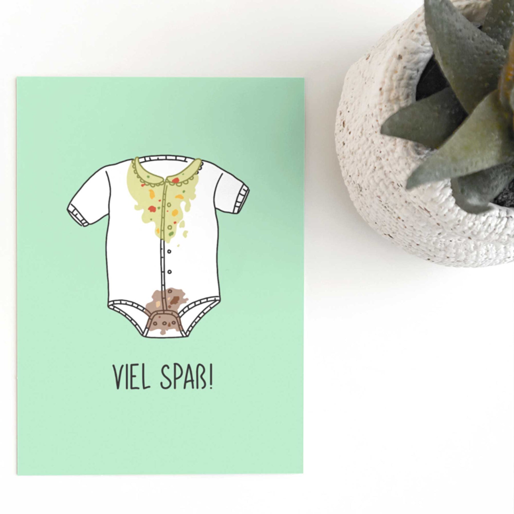 Postkarte - "VIEL SPASS" - Pihu