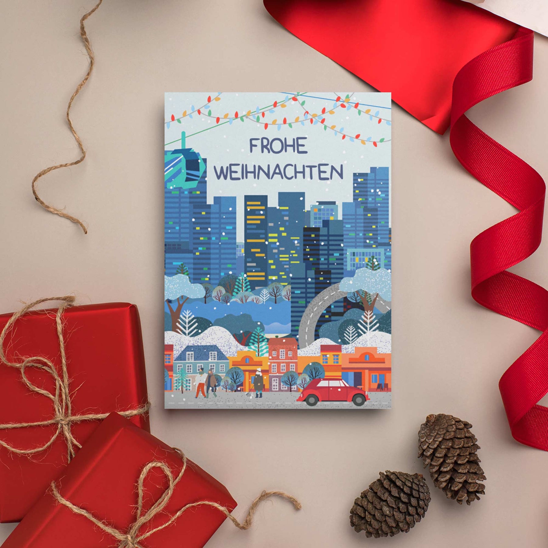 Weihnachtskarte "FROHE WEIHNACHTEN 2" - Pihu