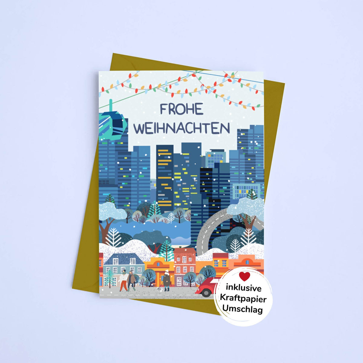 Weihnachtskarte "FROHE WEIHNACHTEN 2" - Pihu