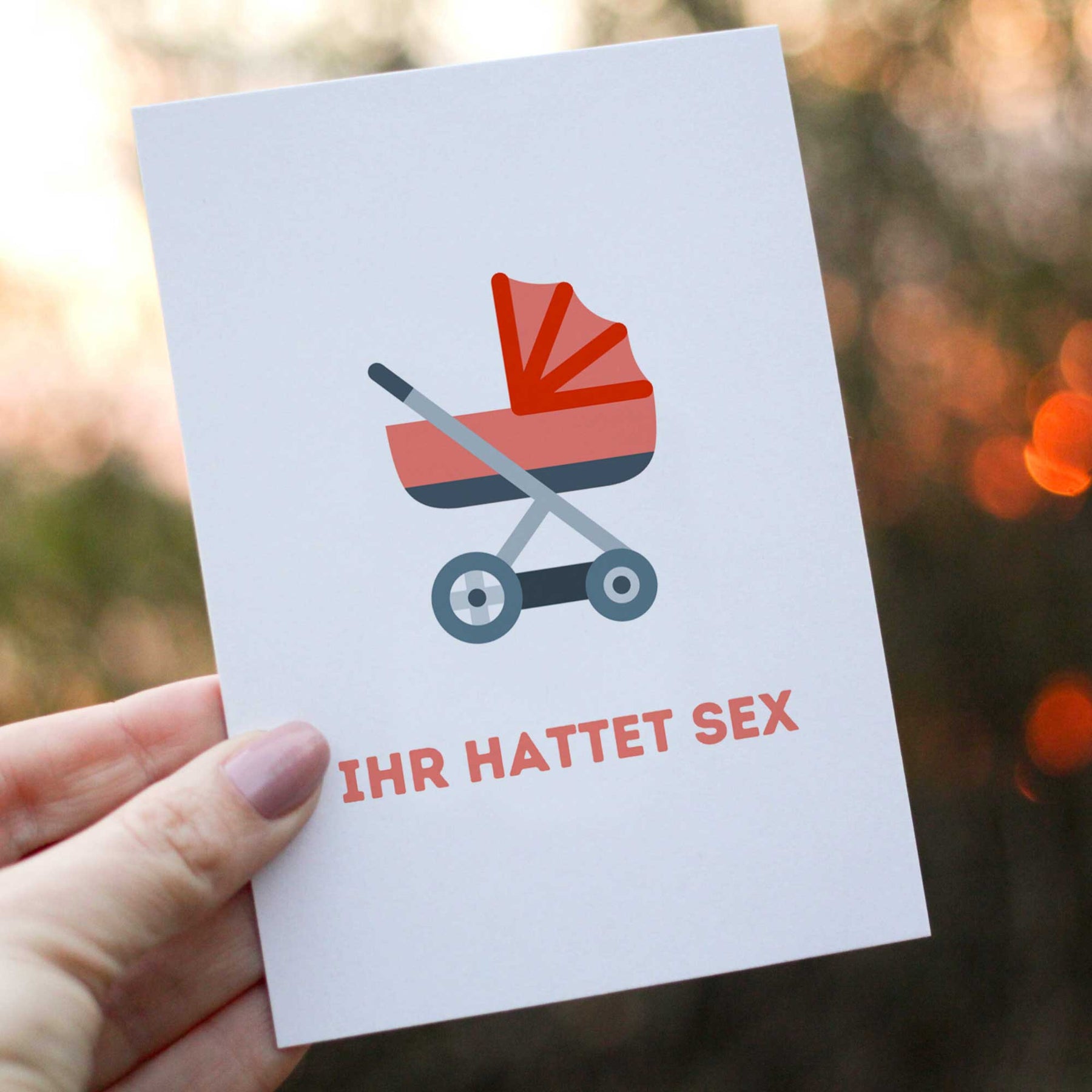 Postkarte - "IHR HATTET SEX" - Pihu
