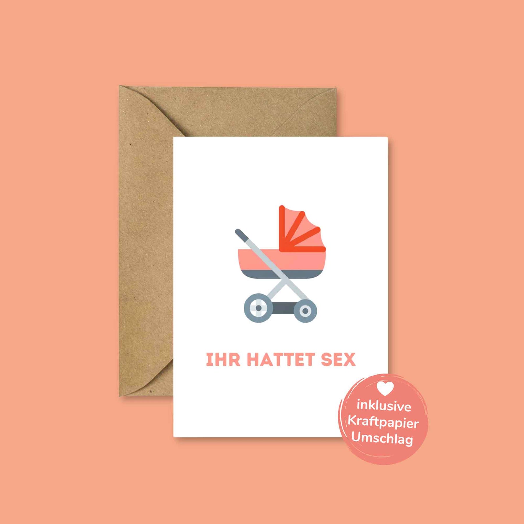 Postkarte - "IHR HATTET SEX" - Pihu
